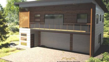 DOUBLE GARAGE & AP3 Bed Skilion Roof Garage Appartment PlanARTMENT PLAN